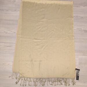 Jones New York Beige Scarf with Fringe